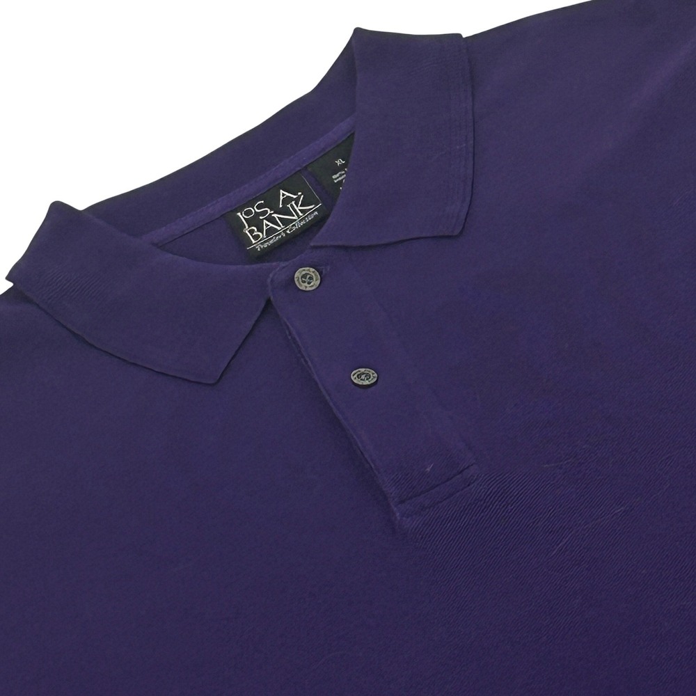 Jos. A. Bank Polo Shirt Mens XL Purple Travelers Collection Pique Cotton NEW